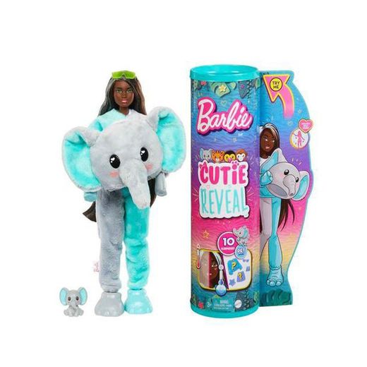 BARBIE CUTIE REVEAL SERIE AMIGOS JUNGLA ELEFANTE