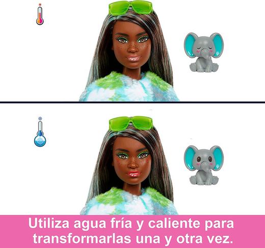 BARBIE CUTIE REVEAL SERIE AMIGOS JUNGLA ELEFANTE