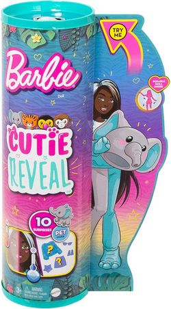 BARBIE CUTIE REVEAL SERIE AMIGOS JUNGLA ELEFANTE