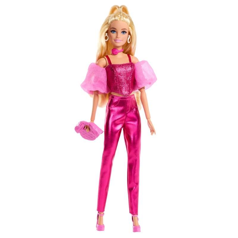 BARBIE DELUXE METALLIC CON CORSET ROSA