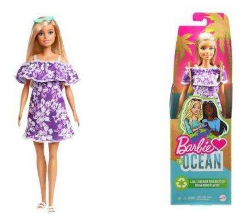 proporcionar Eliminar vertical Barbie Loves The Ocean Vestido Floreado Violeta — DonDino juguetes