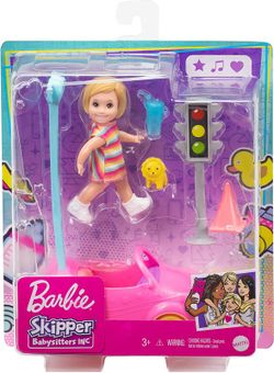 Barbie Skipper Muñeca Con Coche De Juguete