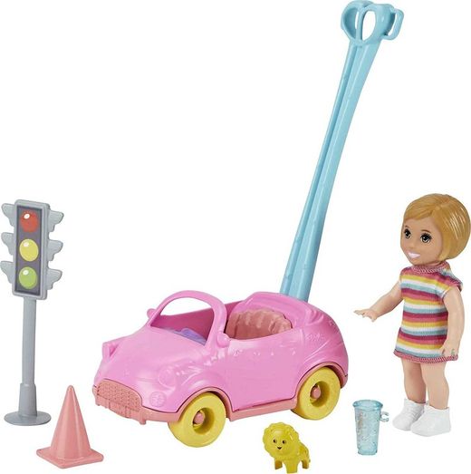 Barbie Skipper Muñeca Con Coche De Juguete
