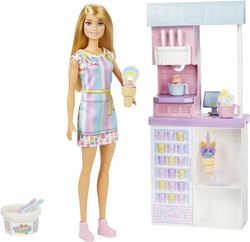 Barbie Y Su Heladería Muñeca Rubia