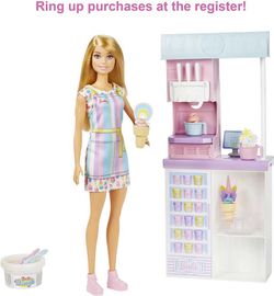 Barbie Y Su Heladería Muñeca Rubia