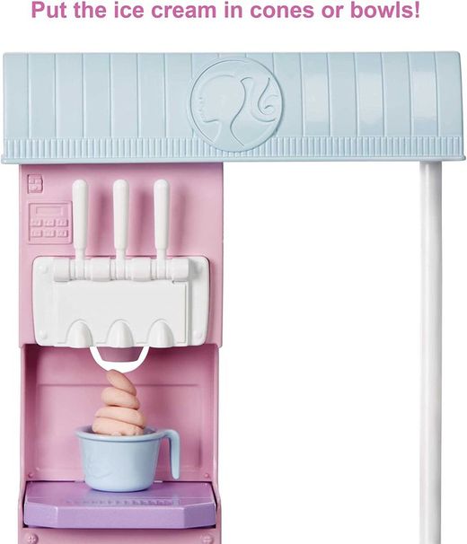 Barbie Y Su Heladería Muñeca Rubia