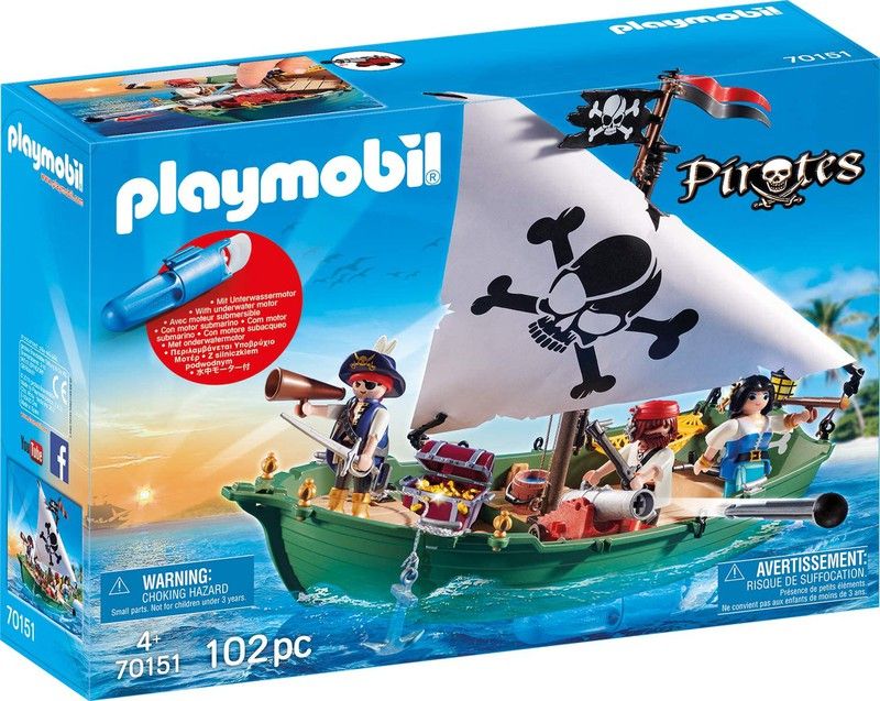 Playmobil 5159 City Action Underwater Motor - Toy Vehicle For Playmobil Sets