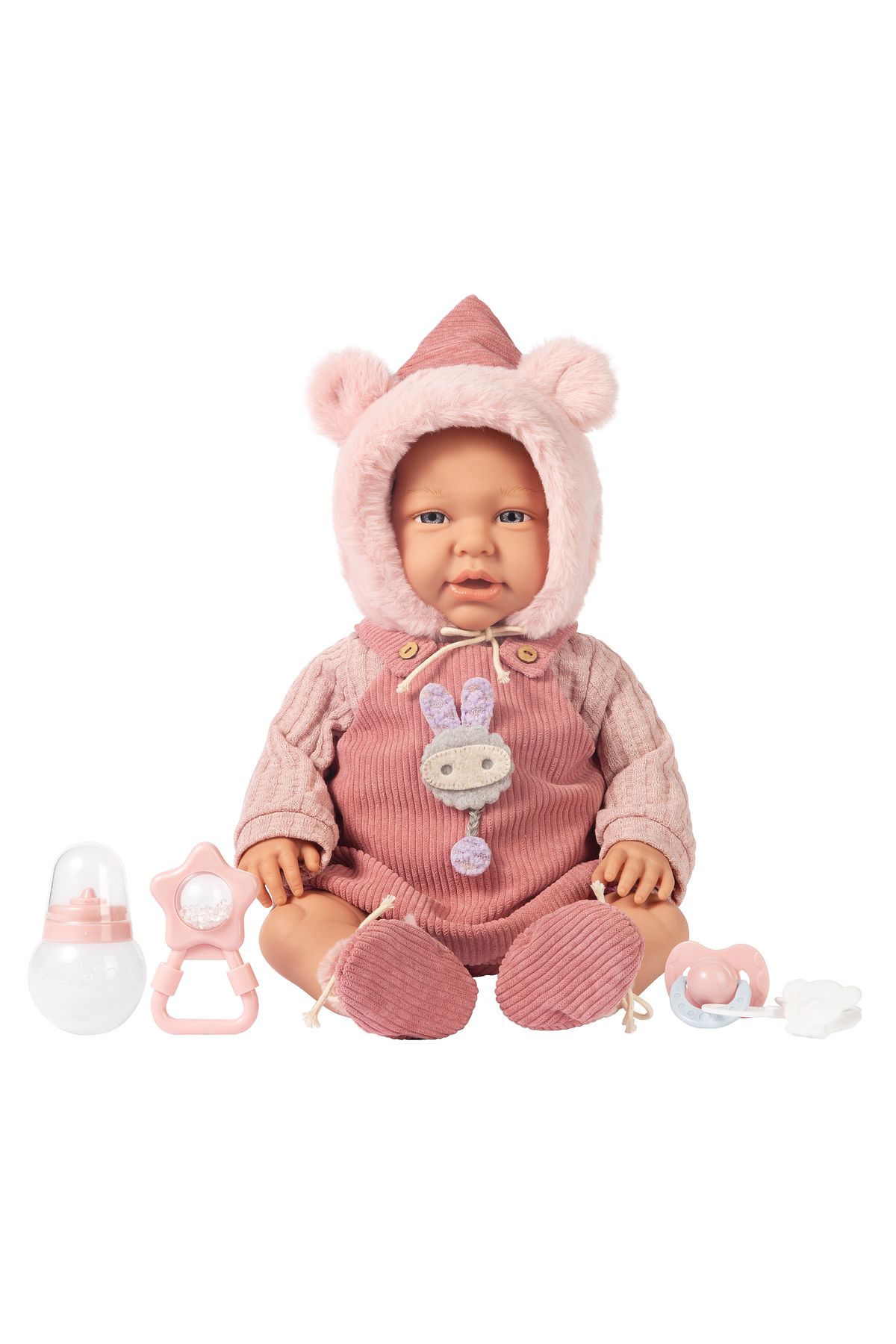 BEBE 45 CM VESTIDO PANA C/ACCESORIOS