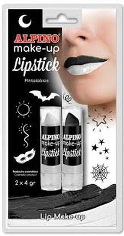 Blist. 2 black / white lipstick
