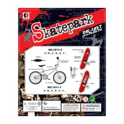 BLISTER BICI Y MONOPATIN CON ACCESORIOS