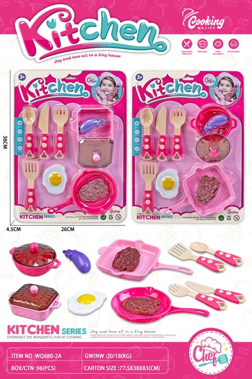 BLISTER COCINA SARTEN Y CUBIERTOS