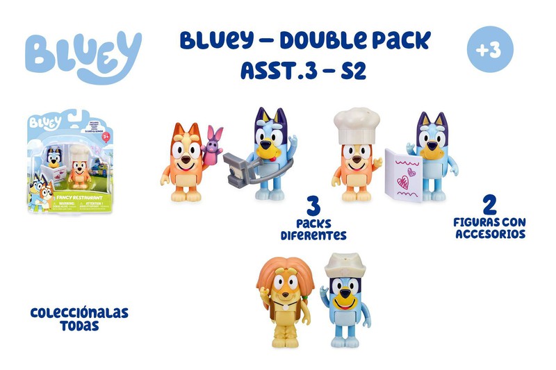 Bluey – Pack 2 Figuras – S2 — DonDino juguetes