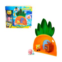 BOB ESPONJA CASA PIÑA + 2 FIGURAS
