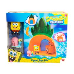 BOB ESPONJA CASA PIÑA + 2 FIGURAS
