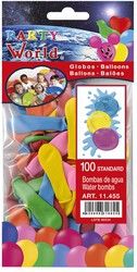Bolsa 100 globos agua Exp. surtido 25
