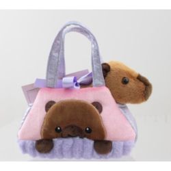 BOLSO LILA CAPIBARA 21CM