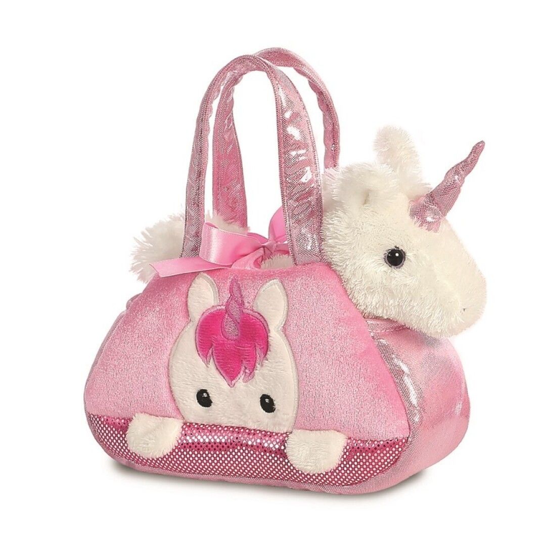 BOLSO ROSA UNICORNIO 21CM