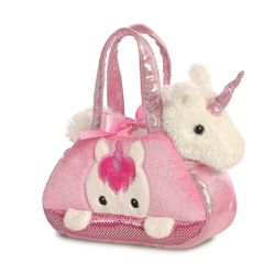 BOLSO ROSA UNICORNIO 21CM