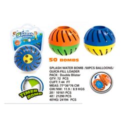 BOMBA DE AGUA SPLASH C/50 GLOBOS