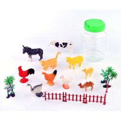 BOTE ANIMALES GRANJA 18PCS