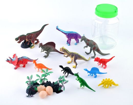 BOTE DINOSAURIOS 21PCS