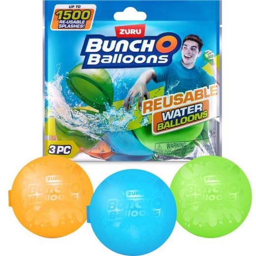 BUNCH O BALLONS BOLSA 3 GLOBOS AGUA REUTILIZABLES