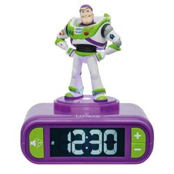 BUZZ RELOJ DESPERTADOR CON LUZ NOCTURNA Y SONIDOS