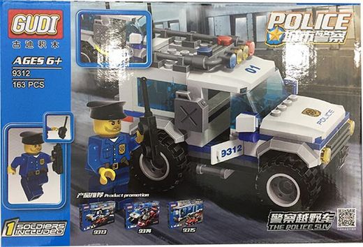 Boîte de police de 163 pièces