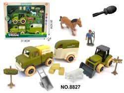 GRANJA C/TRACTOR Y FURGONETA