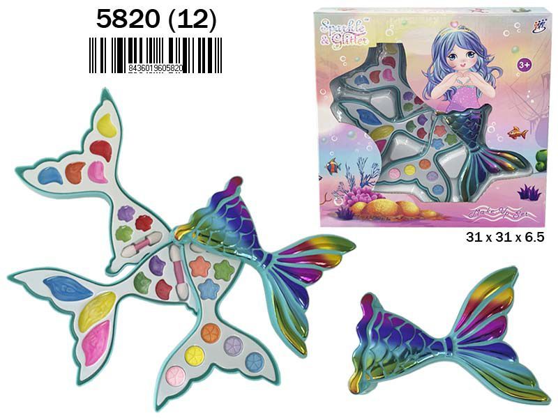 CAJA MAQUILLAJE SIRENITA 3 PISOS