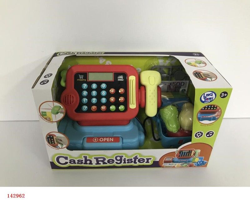 CAJA REGISTADORA ROJA LUZ Y SONIDO