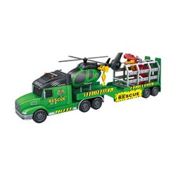 CAMION TRANSP DINOS C/HELICOPTERO 1:12