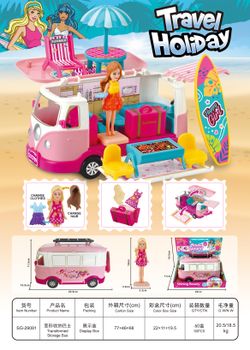CARAVANA TRAVEL 9 CM C/ACCESORIOS
