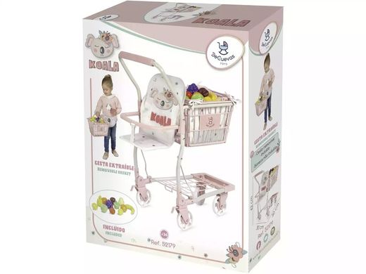CARRO COMPRA PORTABEBE C/SET 12 FRUTAS KOALA