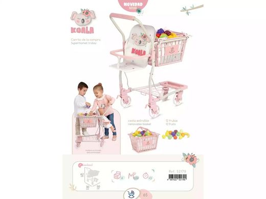 CARRO COMPRA PORTABEBE C/SET 12 FRUTAS KOALA