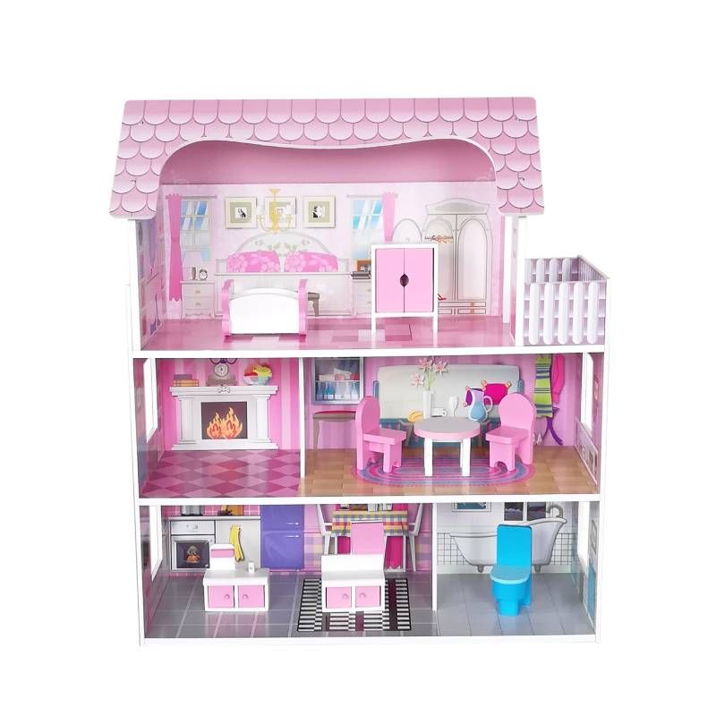 CASA MUÑECAS C/ACCES 62x27x70 MADERA