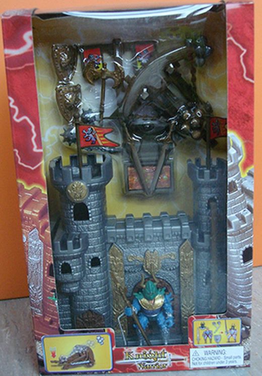 Castillo medieval con figuras