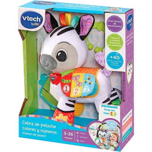 Cebra Peluche Colores Y Números ¡Vamos De Paseo!