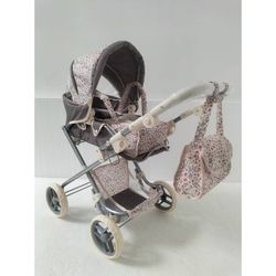 COCHE CAPOTA C/BOLSO ESTAMPADO BEIGE