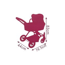 COCHE CAPOTA C/BOLSO ESTAMPADO BEIGE