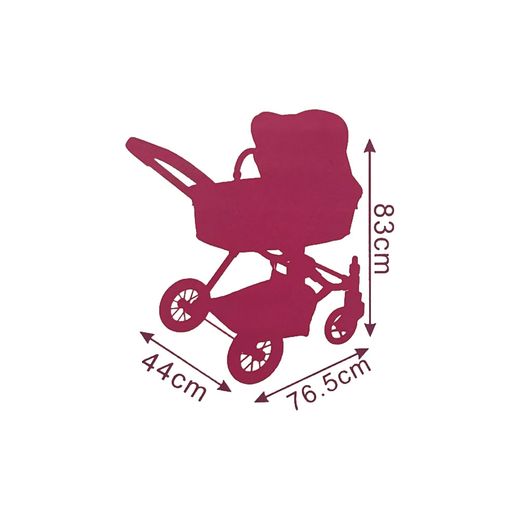 COCHE CAPOTA C/BOLSO ESTAMPADO BEIGE