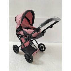 COCHE CAPOTA C/CAPAZO ROSA-NEGRO