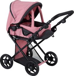 COCHE CAPOTA C/CAPAZO ROSA-NEGRO