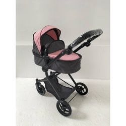 COCHE CAPOTA ROSA-NEGRO