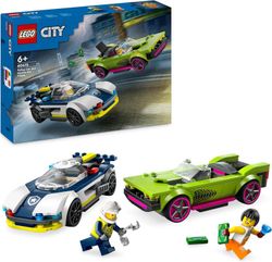 Coche De Policía Y Potente Deportivo Lego