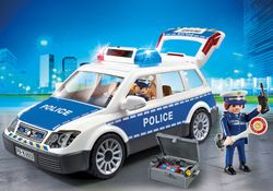 City Action Coche Policía Luz Y Sonidos Playmobil