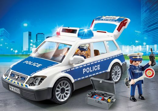 City Action Coche Policía Luz Y Sonidos Playmobil