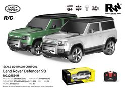COCHE RANG ROVER DEFENDER PLATEADO 1:24 RC