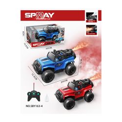 COCHE SPRAY 1:16 RC C/LUCES 2 STDOS (ROJO/AZUL)