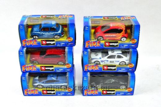Auto Straße Feuerkiste 1:43